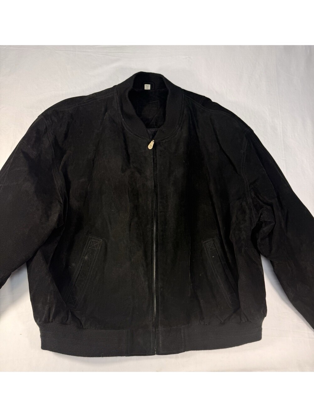 Vintage Outdoor Exchange OE jacket Black Men’s Leather Suede Lined Pockets